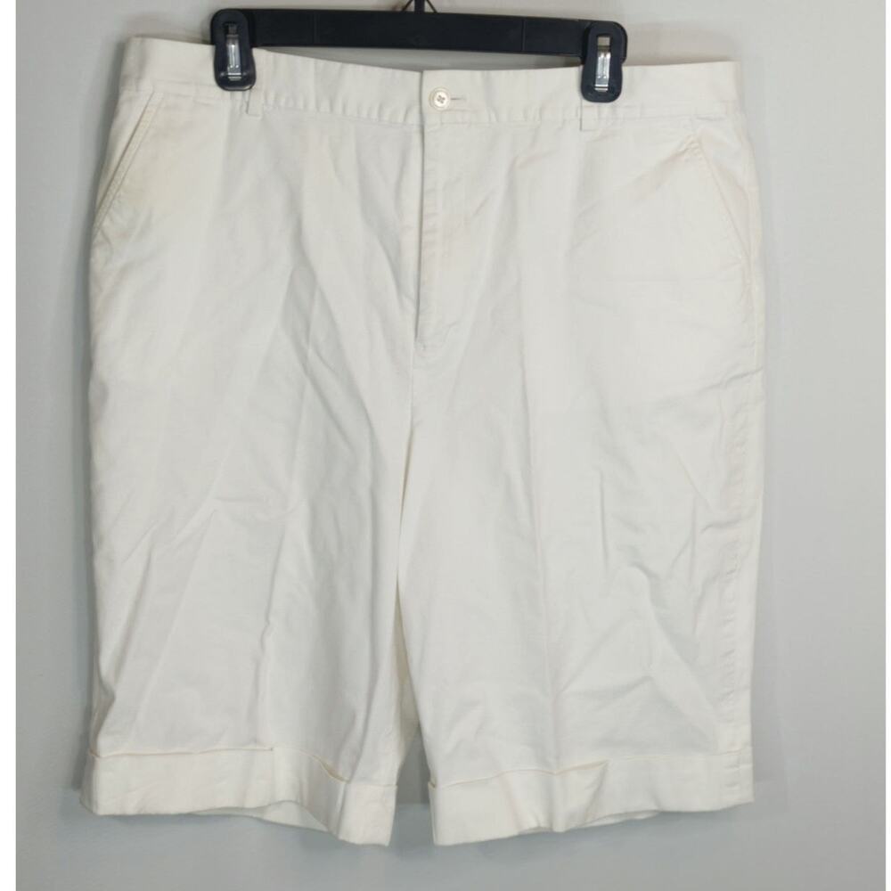 Lauren Ralph Lauren Active White Shorts Womens‎ Size 16 Nautical Coastal